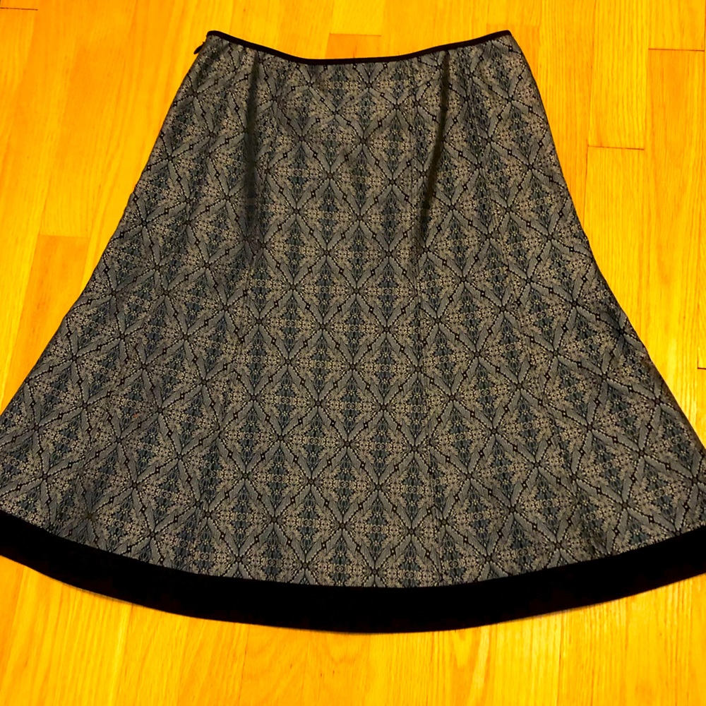 Ann Taylor Silk/Cotton Gored Skirt